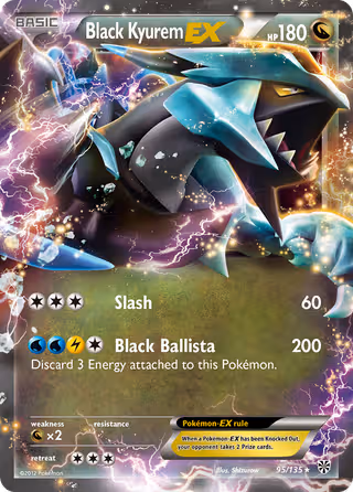 Black Kyurem-EX 95/135 Pokemon card