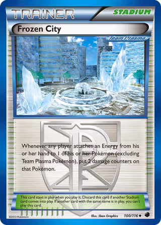 Frozen City 100/116 Pokemon card