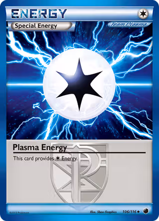 Plasma Energy 106/116 Pokemon card
