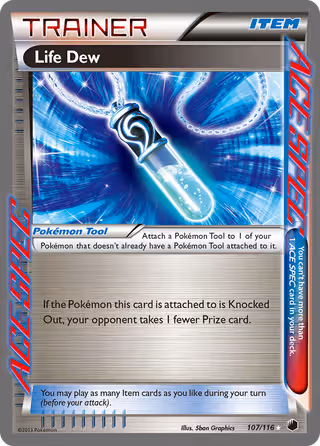 Life Dew 107/116 Pokemon card