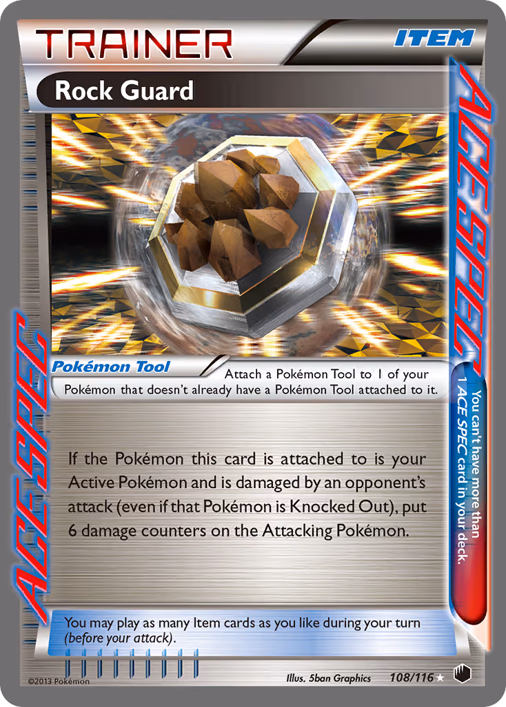 Rock Guard 108/116 Pokemon card