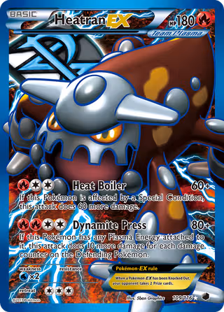 Heatran-EX 109/116 Pokemon card