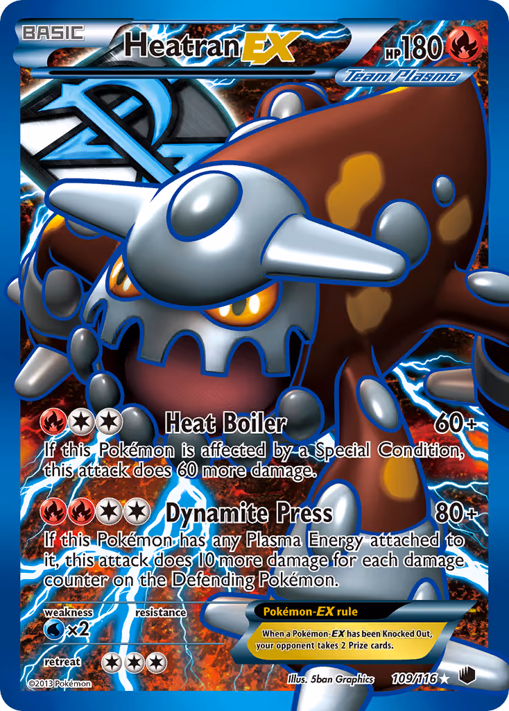 Heatran-EX 109/116 Pokemon card