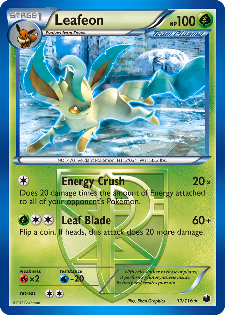 Leafeon 11/116 Pokemon card