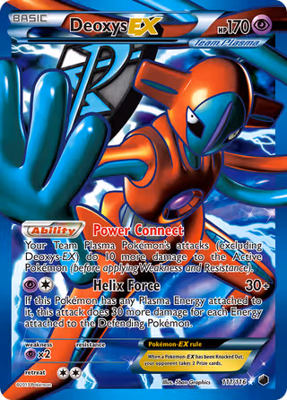 Deoxys-EX 111/116 Pokemon card