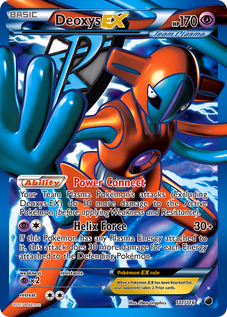 Deoxys-EX 111/116 Pokemon card