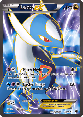 Latios-EX 113/116 Pokemon card