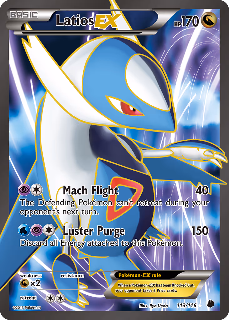 Latios-EX 113/116 Pokemon card