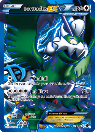 Tornadus-EX 114/116 Pokemon card
