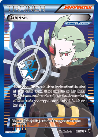 Ghetsis 115/116 Pokemon card