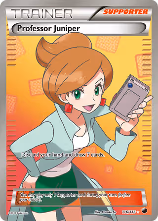 Professor Juniper 116/116 Pokemon card