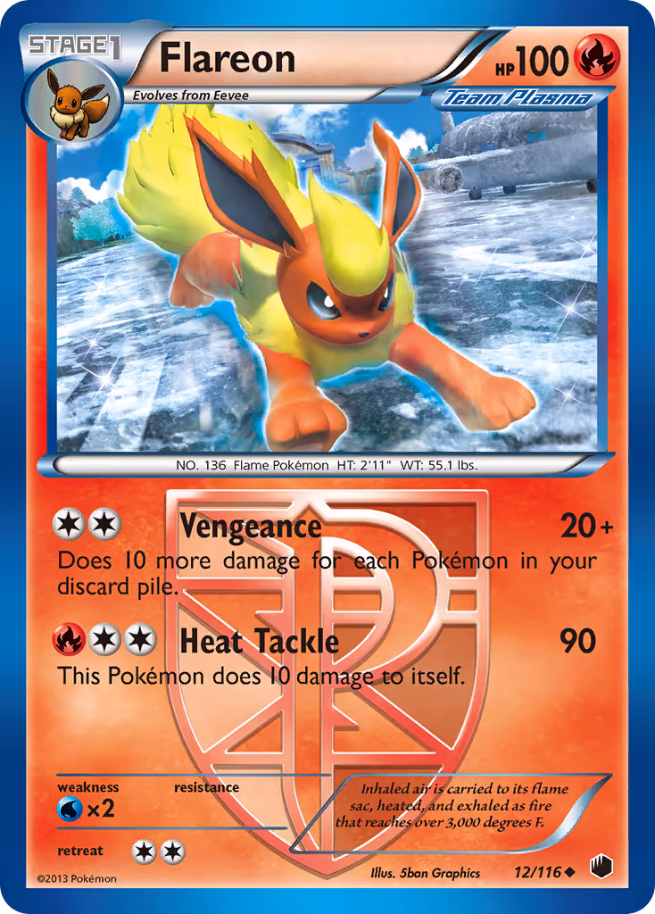 Flareon 12/116 Pokemon card