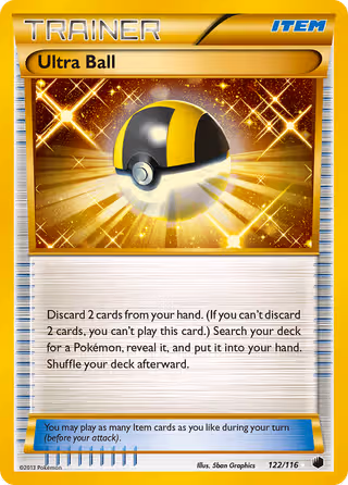 Ultra Ball 122/116 Pokemon card