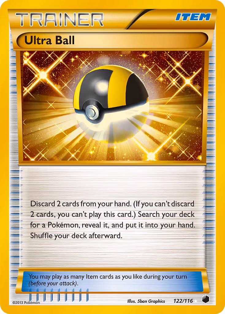 Ultra Ball 122/116 Pokemon card