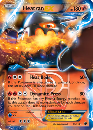 Heatran-EX 13/116 Pokemon card