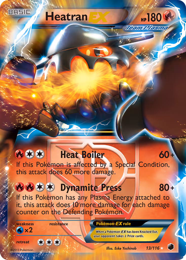 Heatran-EX 13/116 Pokemon card
