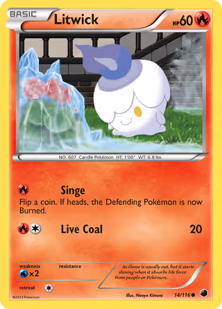 Litwick 14/116 Pokemon card