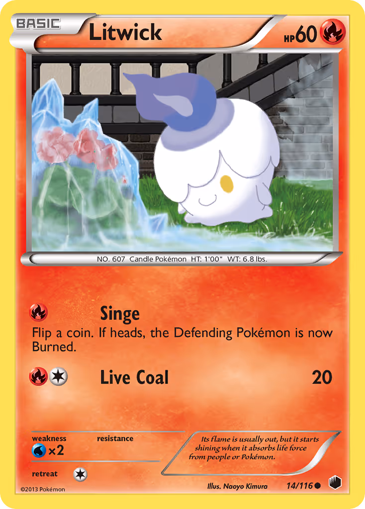 Litwick 14/116 Pokemon card