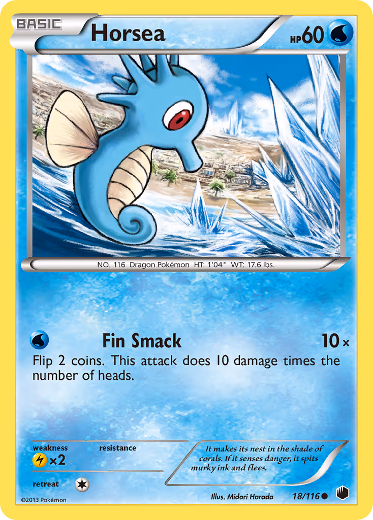Horsea 18/116 Pokemon card