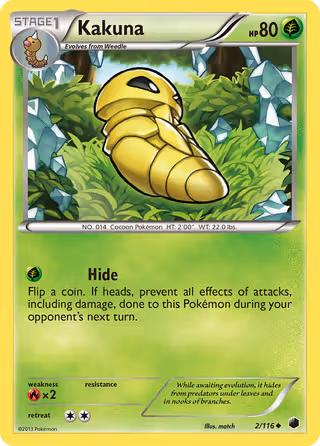 Kakuna 2/116 Pokemon card