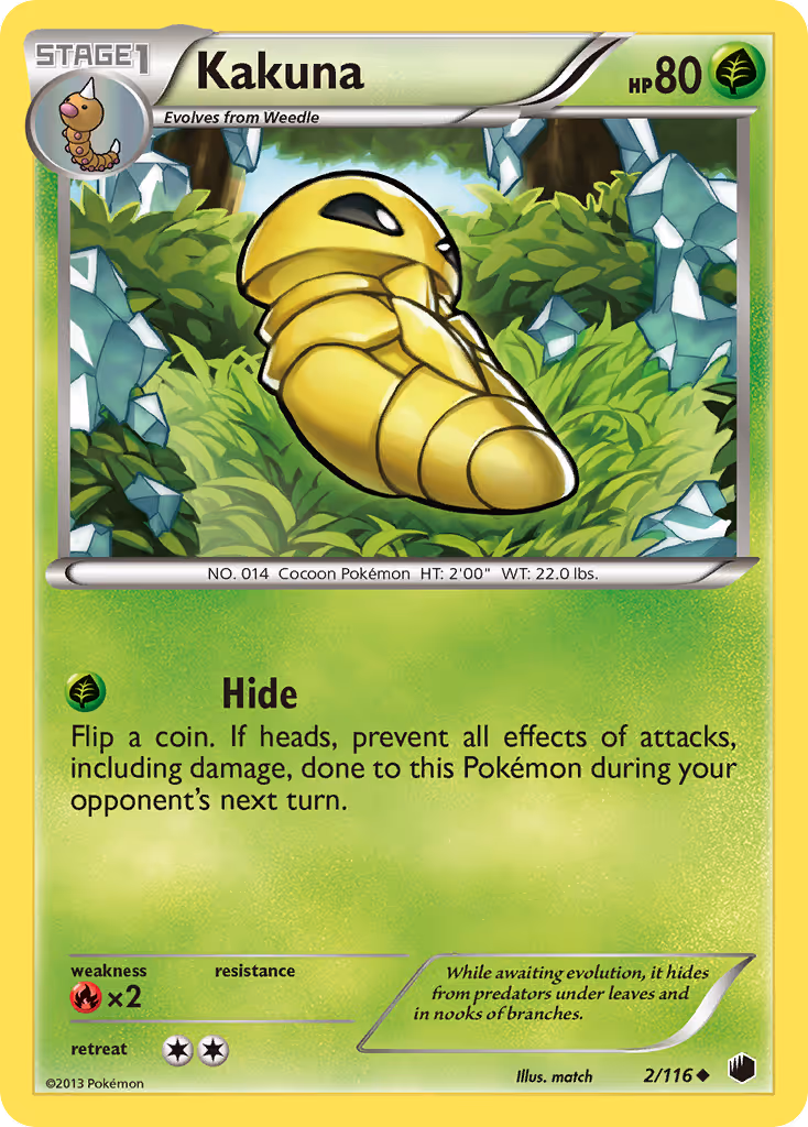 Kakuna 2/116 Pokemon card