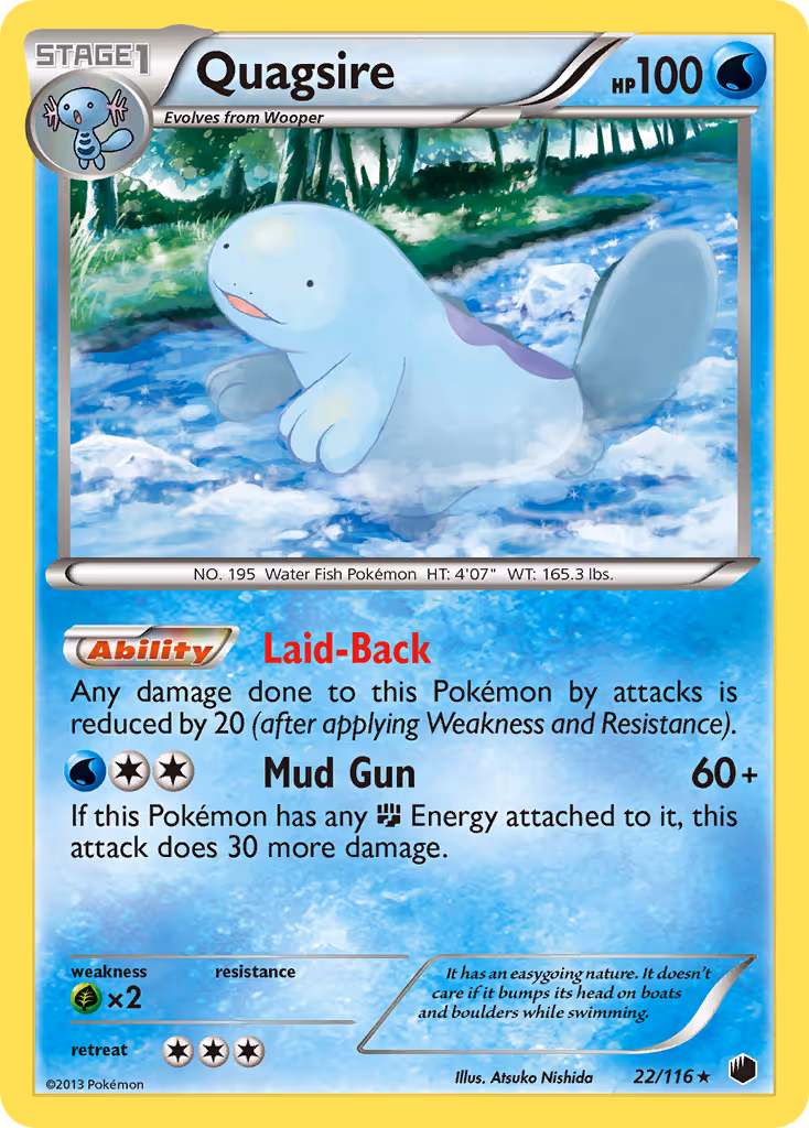 Quagsire 22/116 Pokemon card