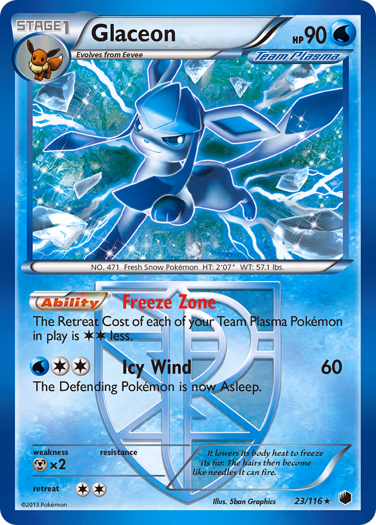 Glaceon 23/116 Pokemon card