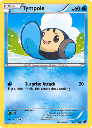 Tympole 24/116 Pokemon card
