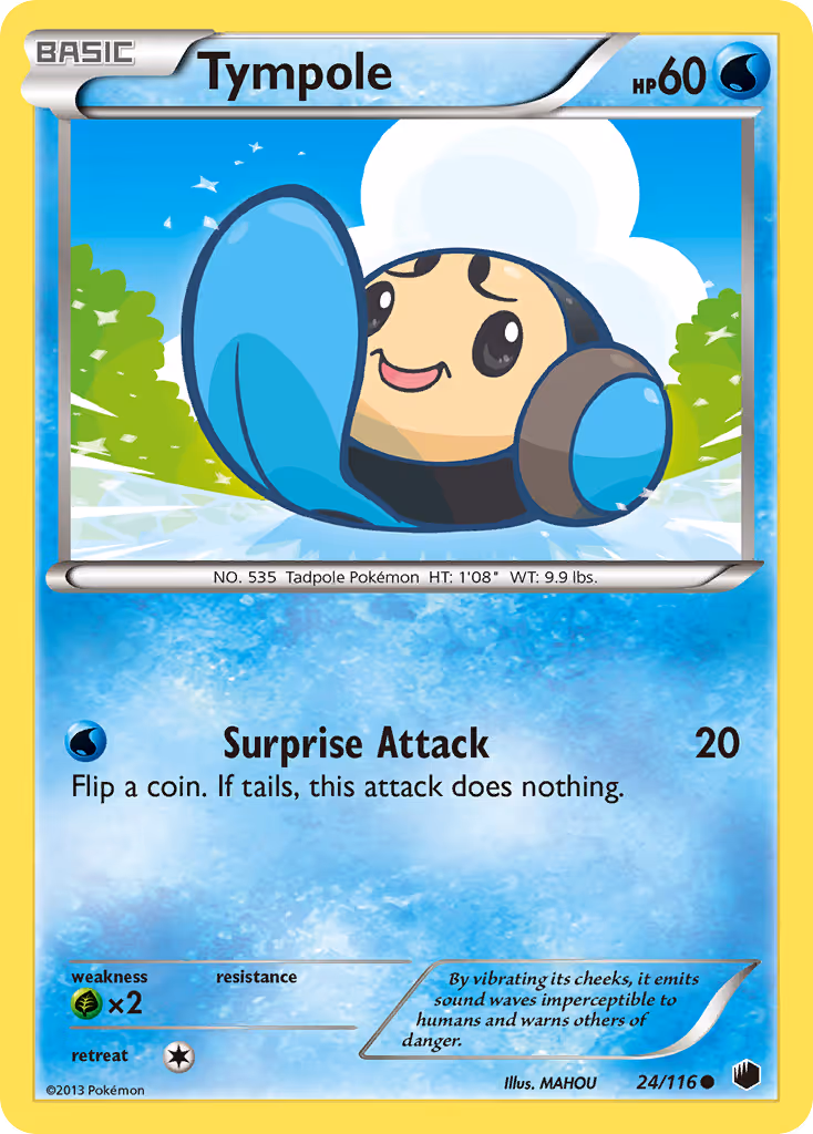 Tympole 24/116 Pokemon card