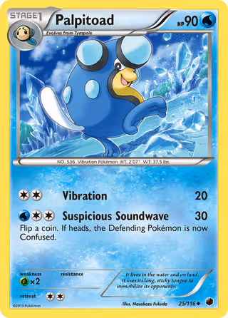 Palpitoad 25/116 Pokemon card