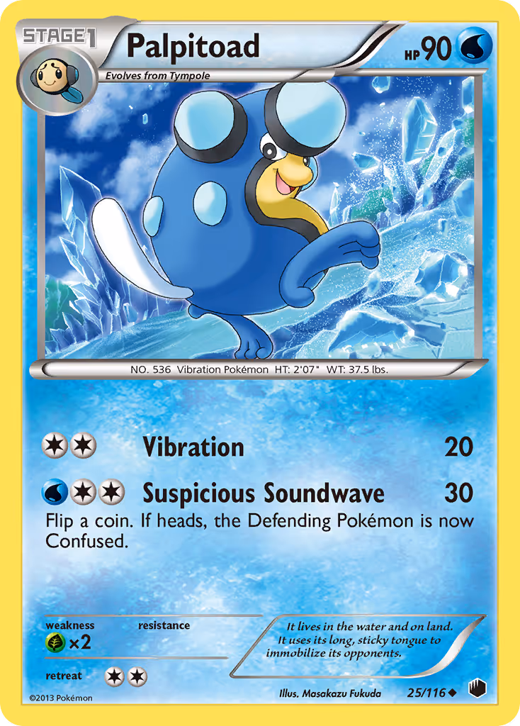 Palpitoad 25/116 Pokemon card