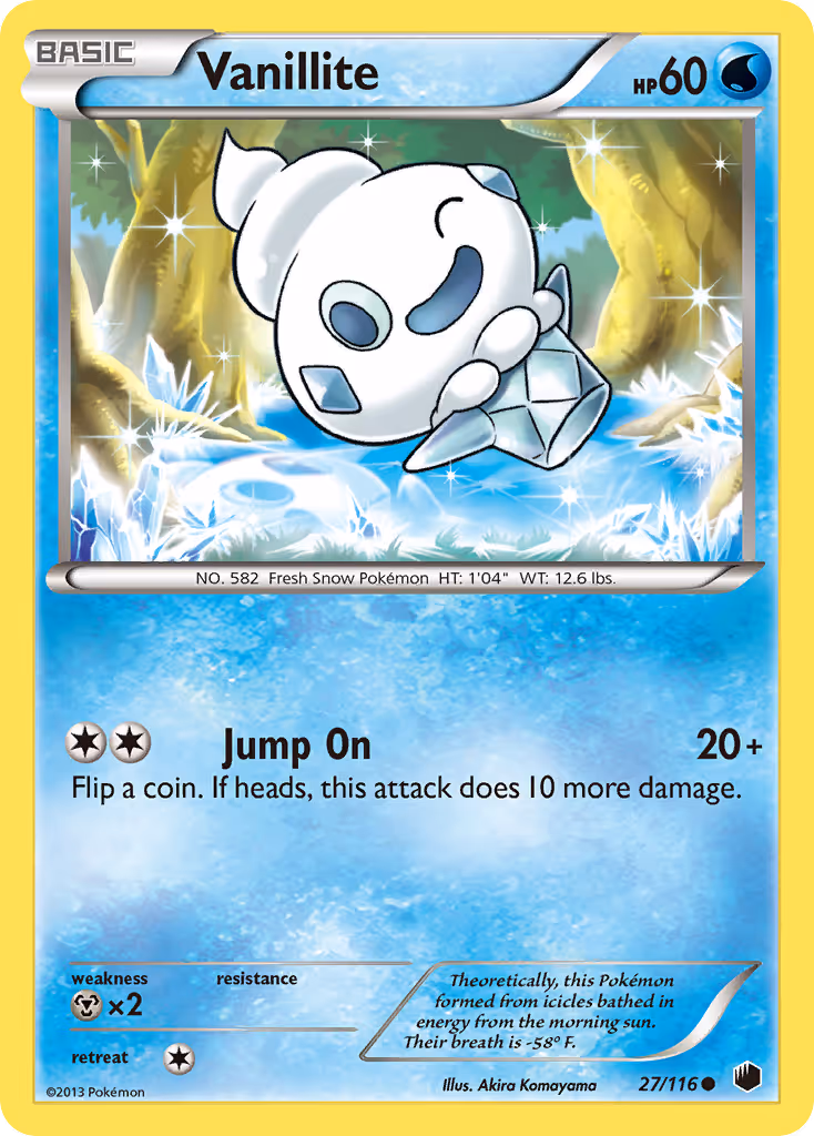 Vanillite 27/116 Pokemon card