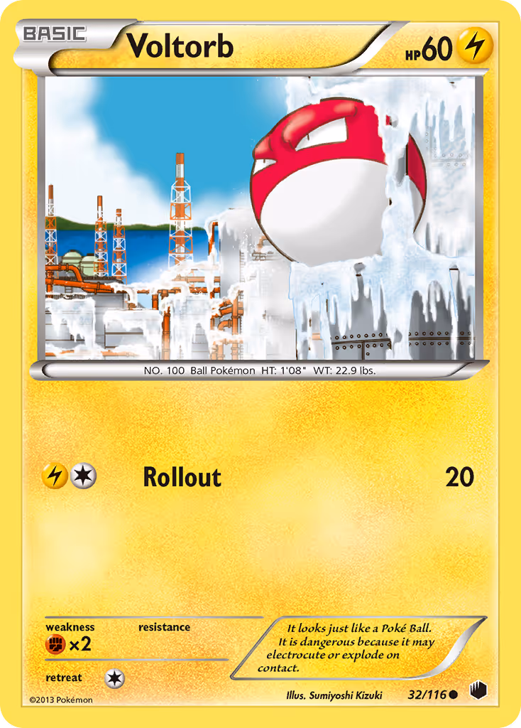 Voltorb 32/116 Pokemon card