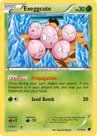 Exeggcute 4/116 Pokemon card