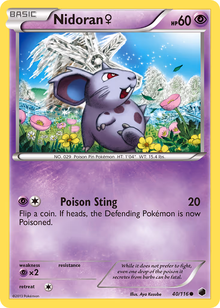 Nidoran♀ 40/116 Pokemon card