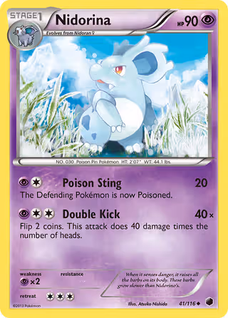 Nidorina 41/116 Pokemon card