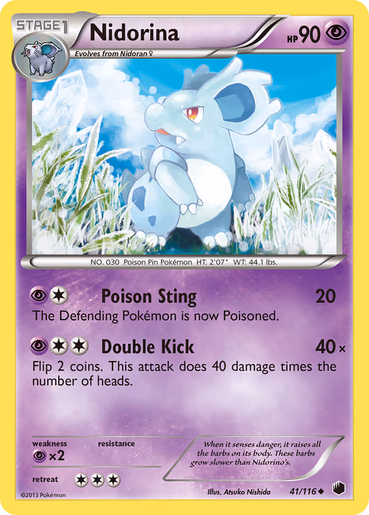 Nidorina 41/116 Pokemon card