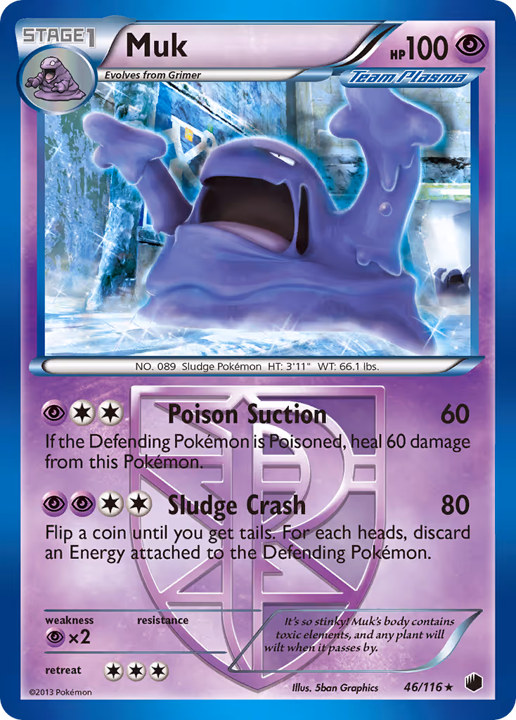 Muk 46/116 Pokemon card