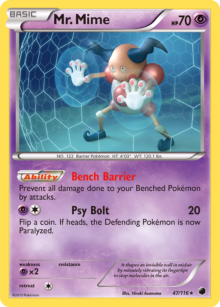 Mr. Mime 47/116 Pokemon card