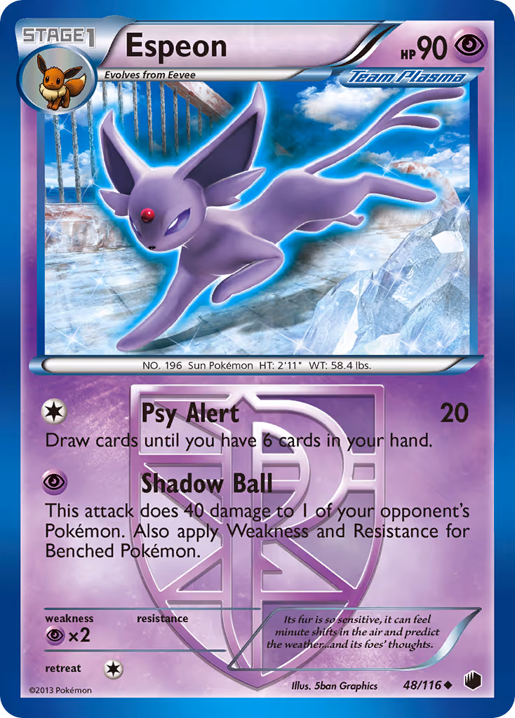 Espeon 48/116 Pokemon card