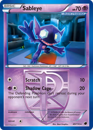 Sableye 49/116 Pokemon card
