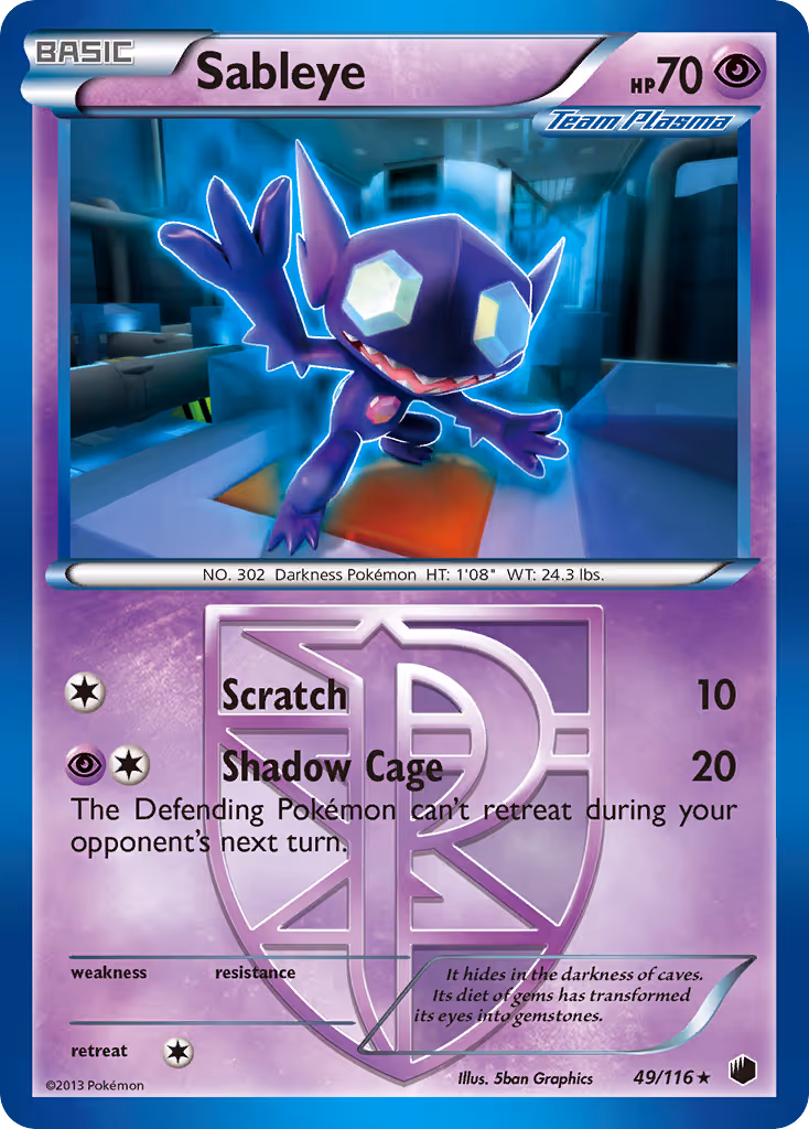 Sableye 49/116 Pokemon card