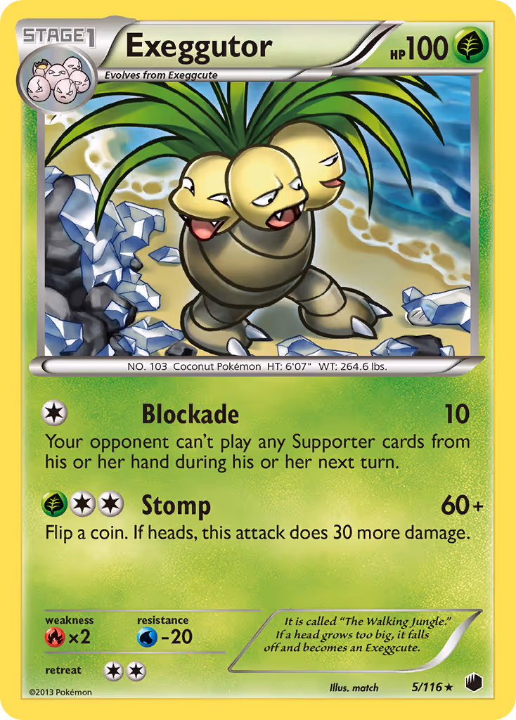 Exeggutor 5/116 Pokemon card