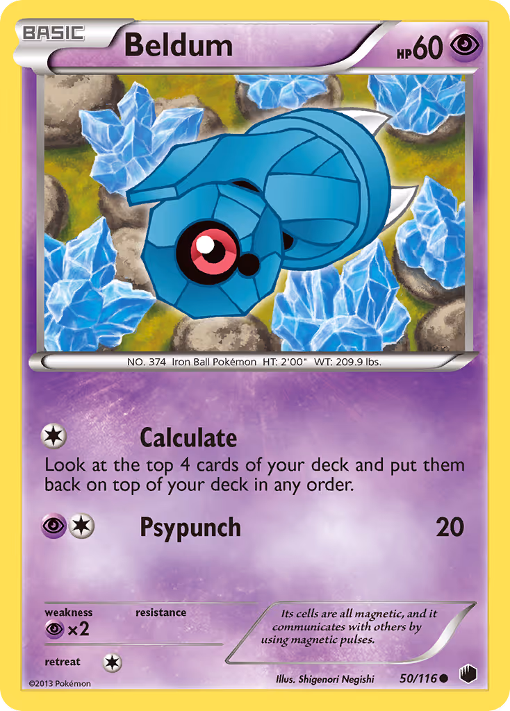 Beldum 50/116 Pokemon card