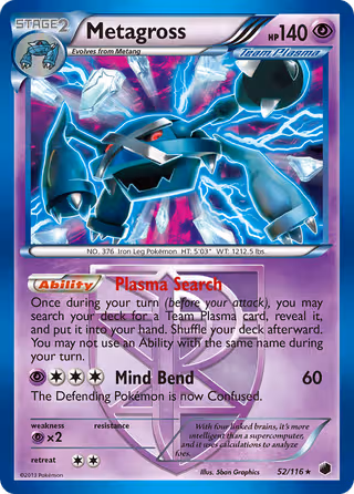 Metagross 52/116 Pokemon card