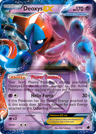Deoxys-EX 53/116 Pokemon card