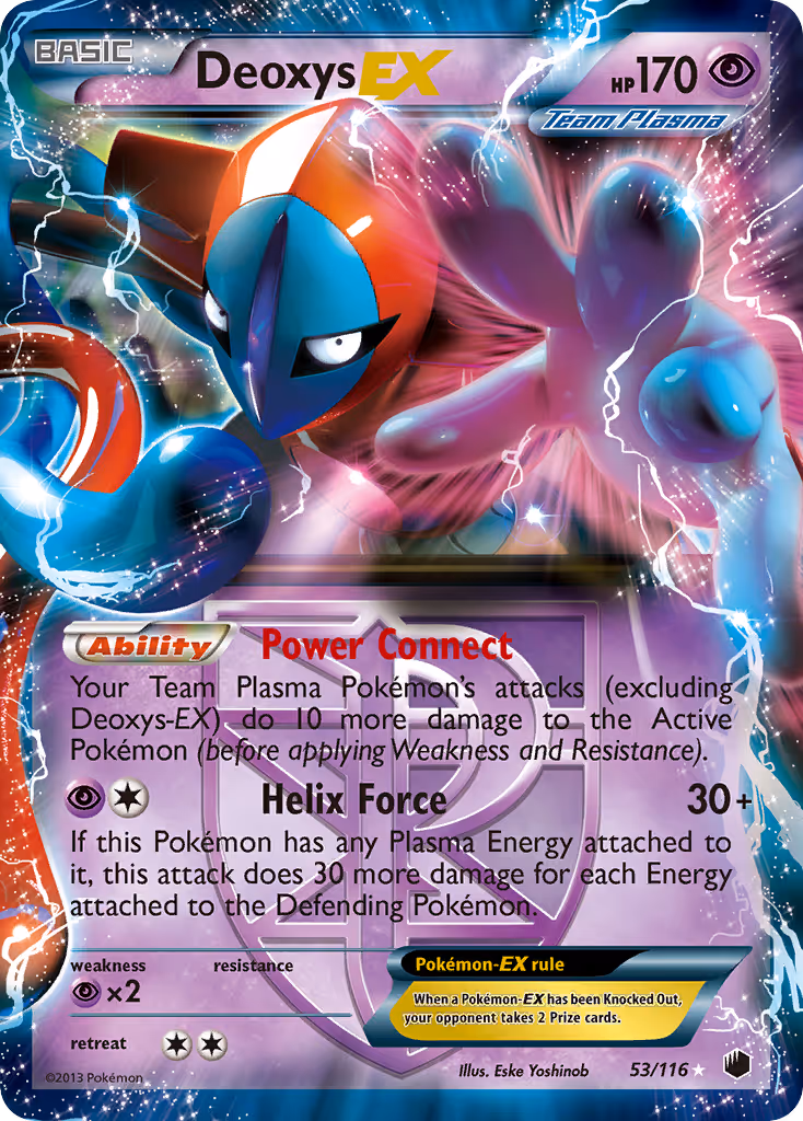 Deoxys-EX 53/116 Pokemon card