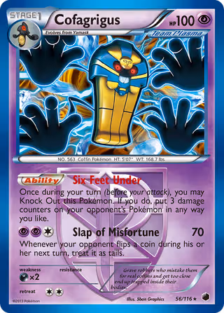 Cofagrigus 56/116 Pokemon card