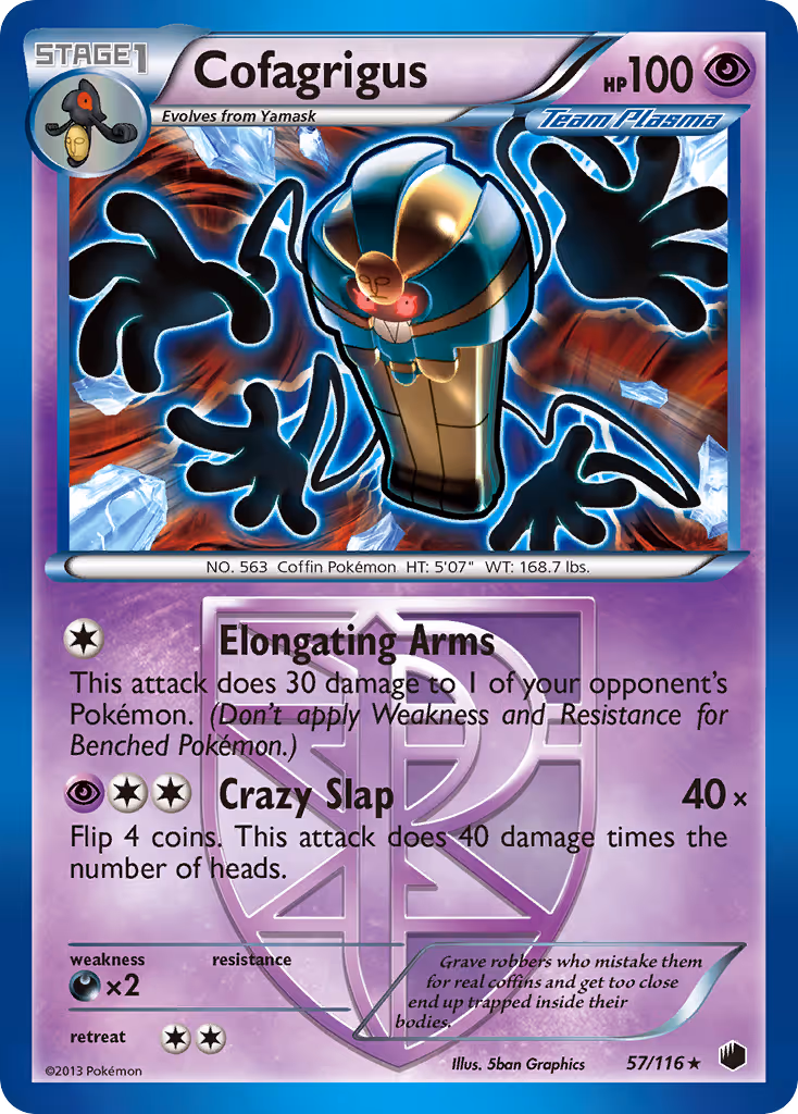 Cofagrigus 57/116 Pokemon card