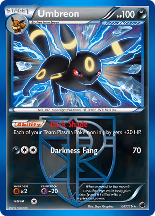 Umbreon 64/116 Pokemon card